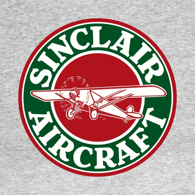 Sinclair Aircraft vintage sign by Hit the Road Designs